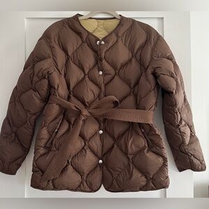 Rag and bone Rudy quilted puffer jacket brown